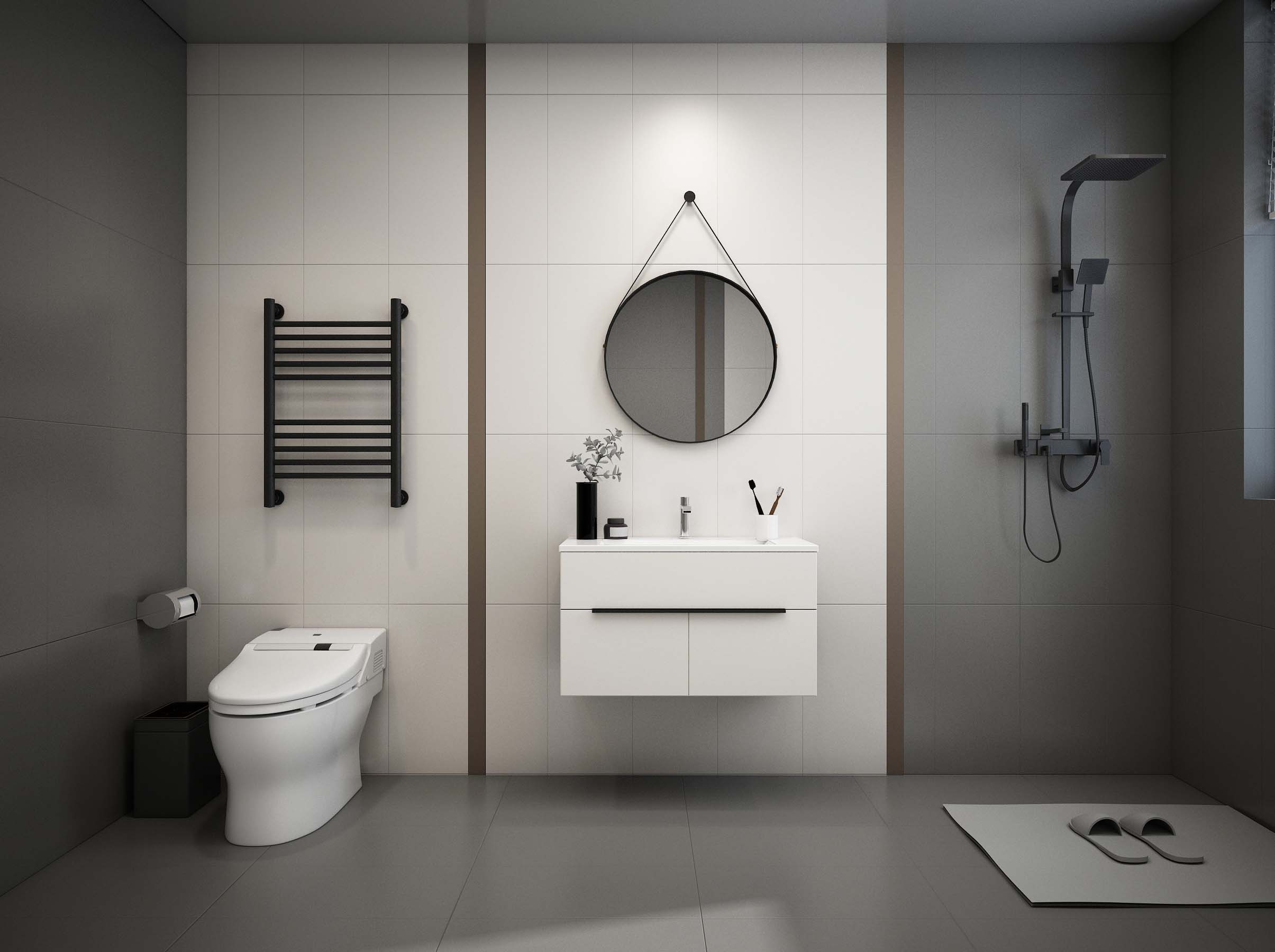 不锈钢浴室柜-YS020 极简·米娅